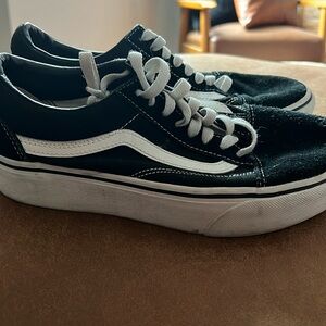 Vans platform sneaker size 8